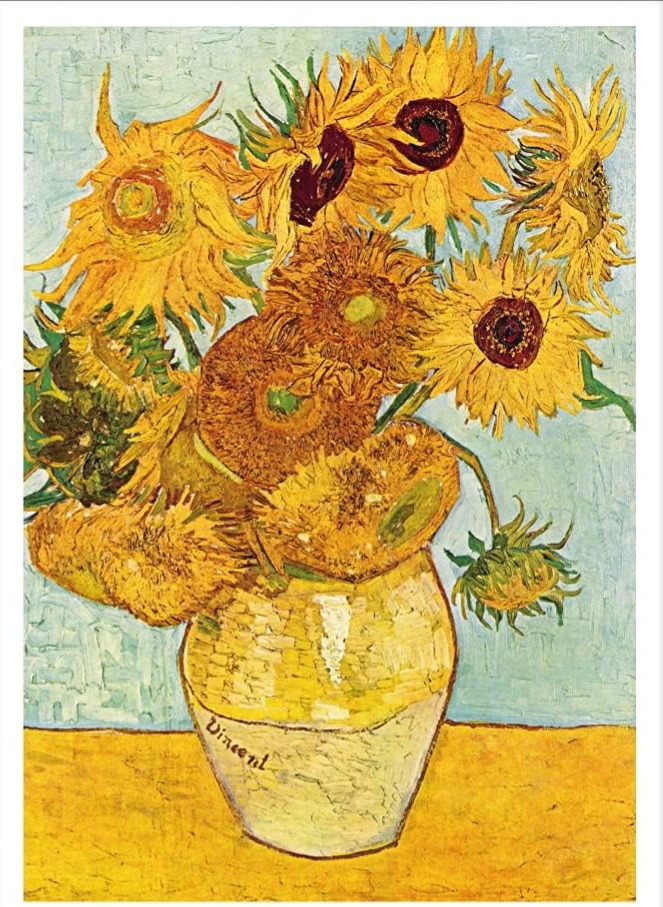 Vaso di girasoli di Vincent Van Gogh. 1888. Olio su tela.