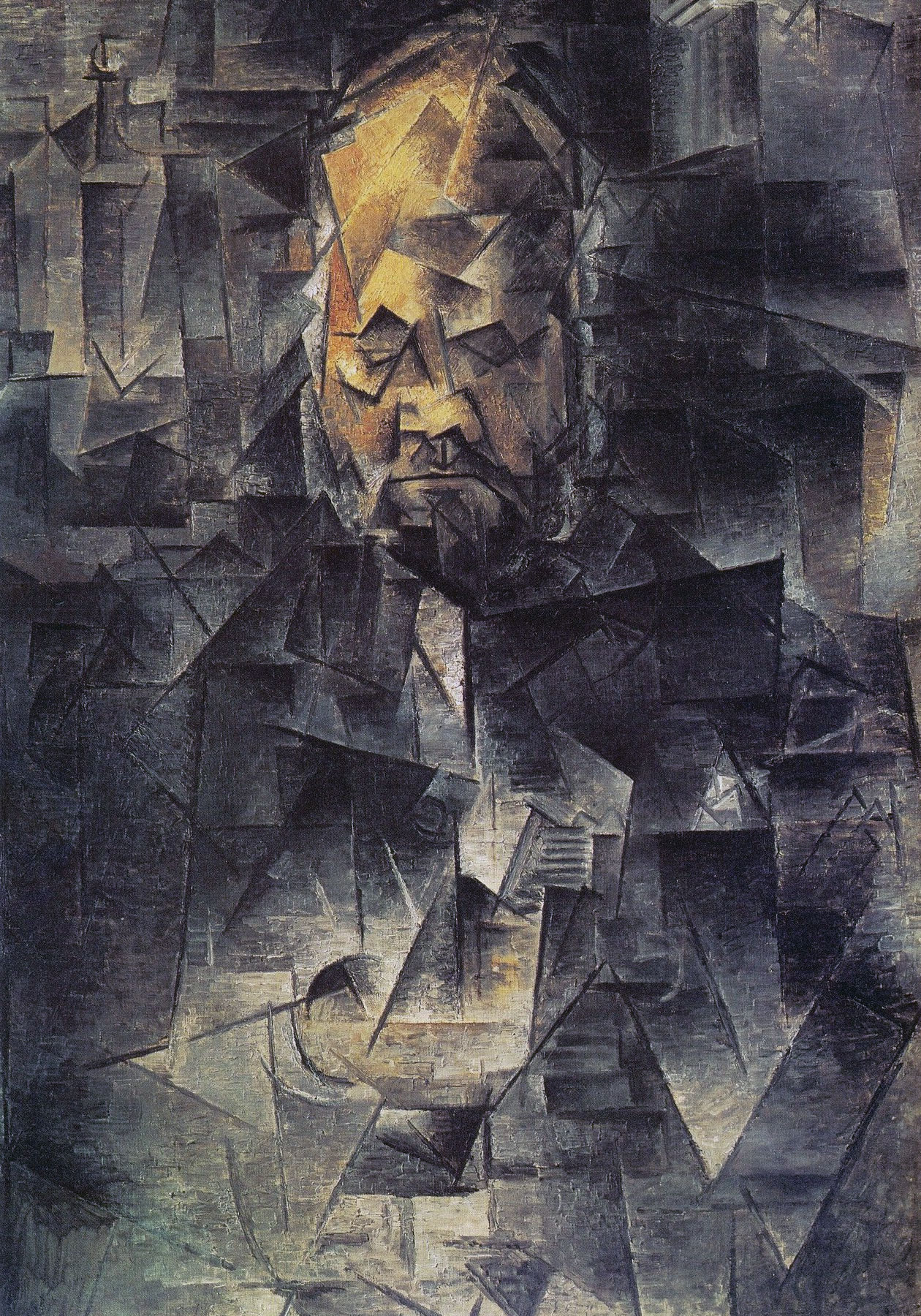 Ritratto di Ambroise Vollard di Pablo Picasso. 1909 - 1910. Olio su tela.
