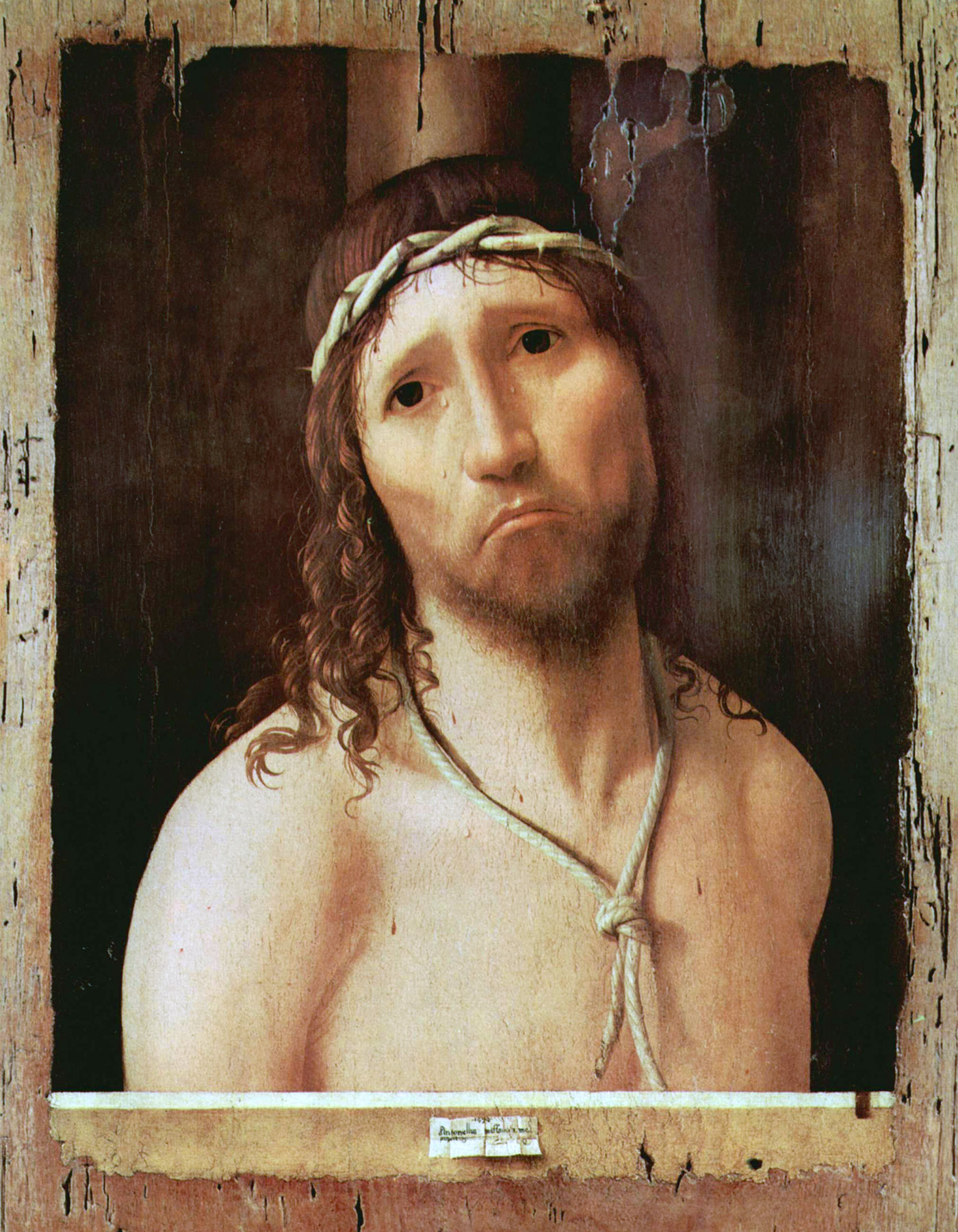 Ecce homo di Antonello da Messina. 1475