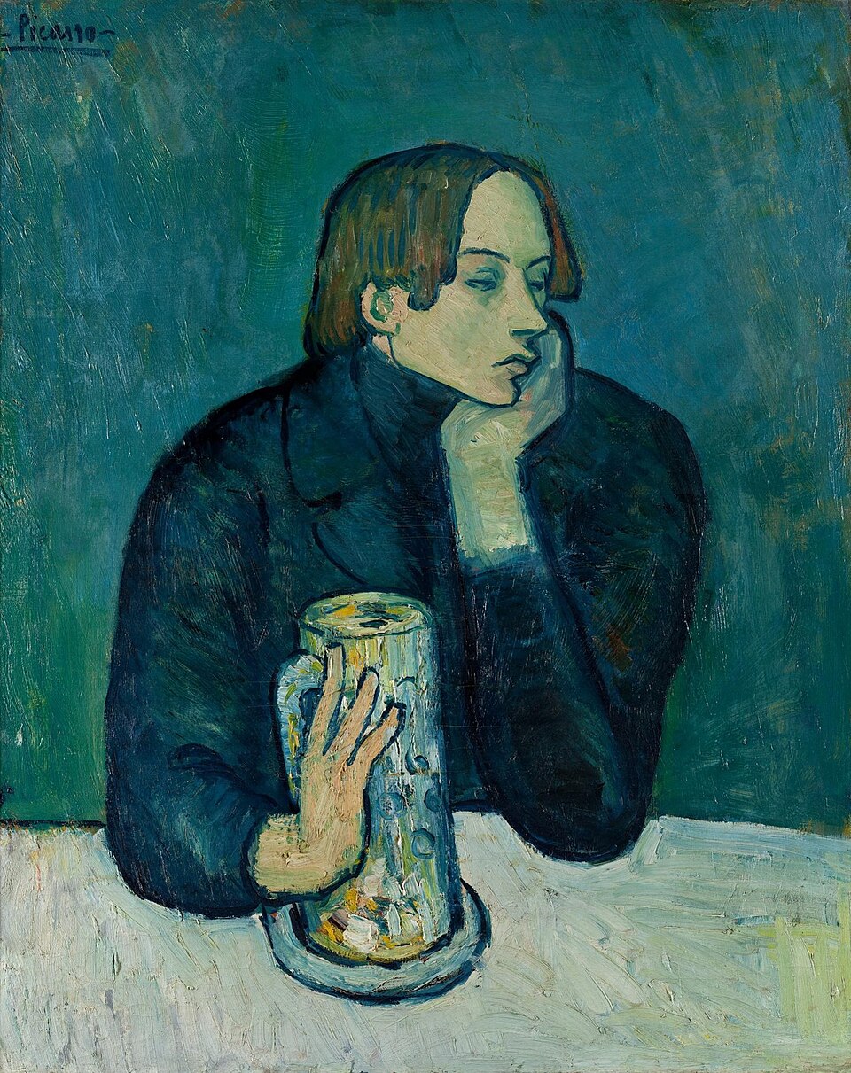 Sabartes di Pablo Picasso. Olio su tela. 1901