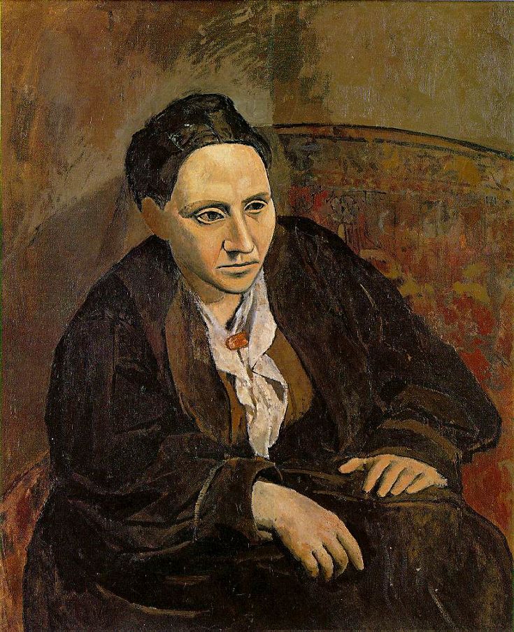Ritratto Gertrude Stein di Pablo Picasso. Realizzato nel 1905-1906