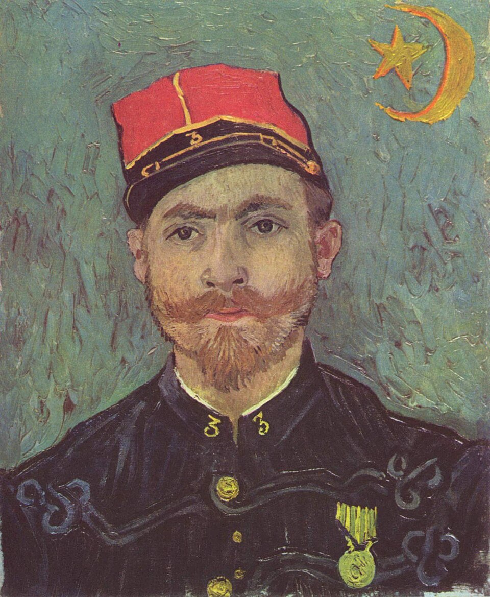 Ritratto di Millet di Van Gogh. 1888. Olio su tela.