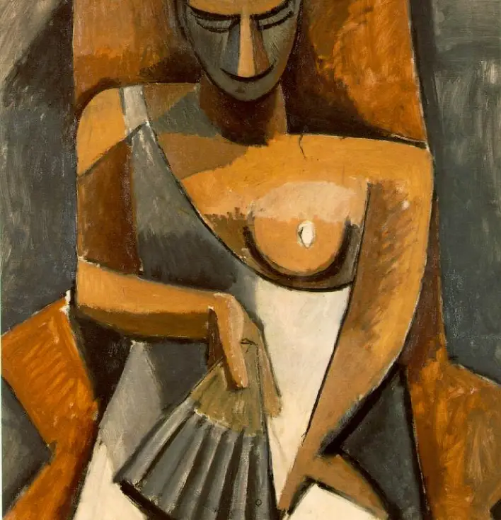 Donna con ventaglio di Pablo Picasso. 1908