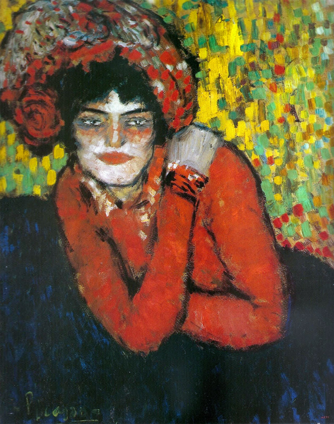 Donna imbellettata di Pablo Picasso. 1901