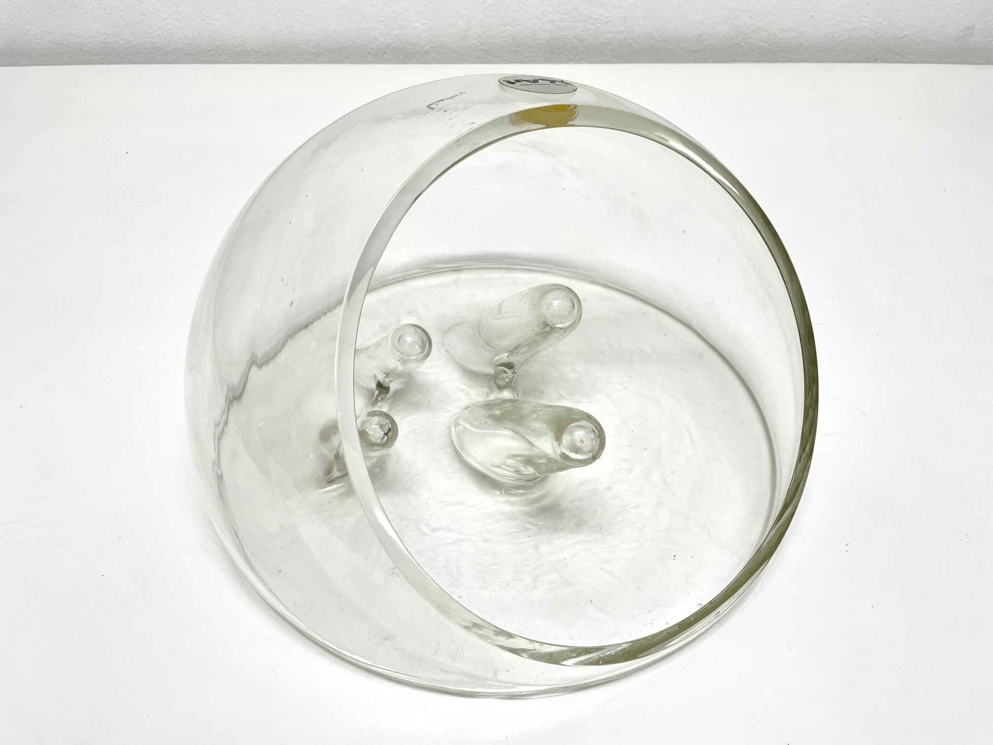 Contenitore in vetro designer Toni Zuccheri per Ve Art