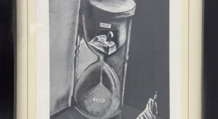 Riproduzione di un disegno di Mario Sironi del 1930