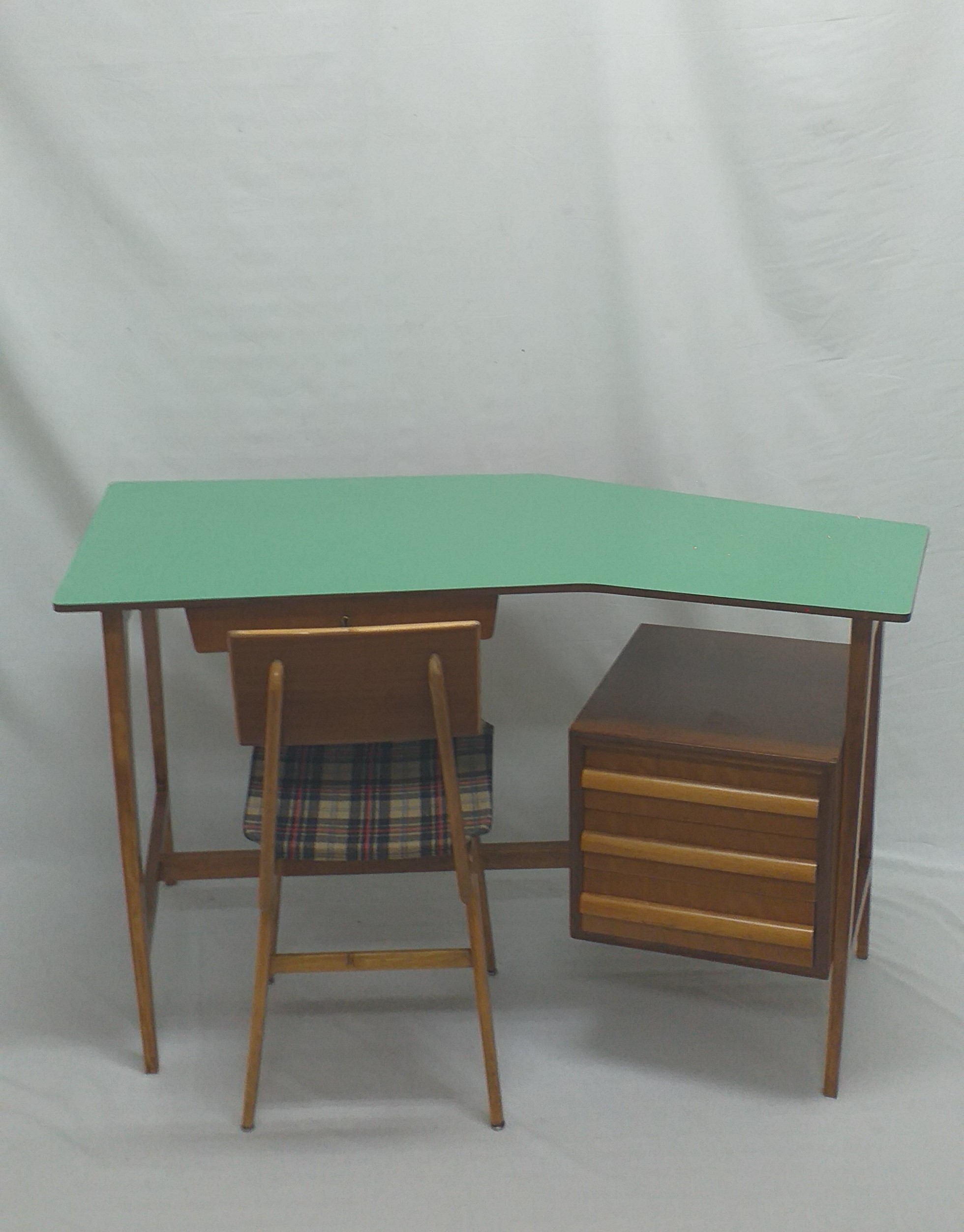 Scrittoio/scrivania con sedia originale anni ’50